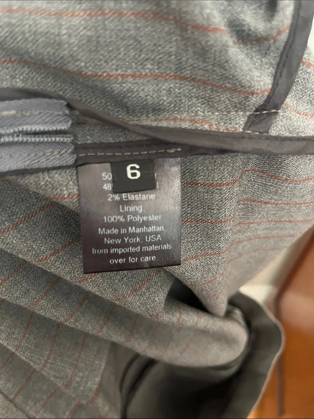 Rachel Comey Women’s Gray Pinstripe Dress Trousers - Picture 7 of 11